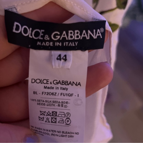 ⋆. 𐙚 ̊Dolce&Gabbana Silk Printed Blouse ⋆. 𐙚 ̊ - Picture 5 of 7